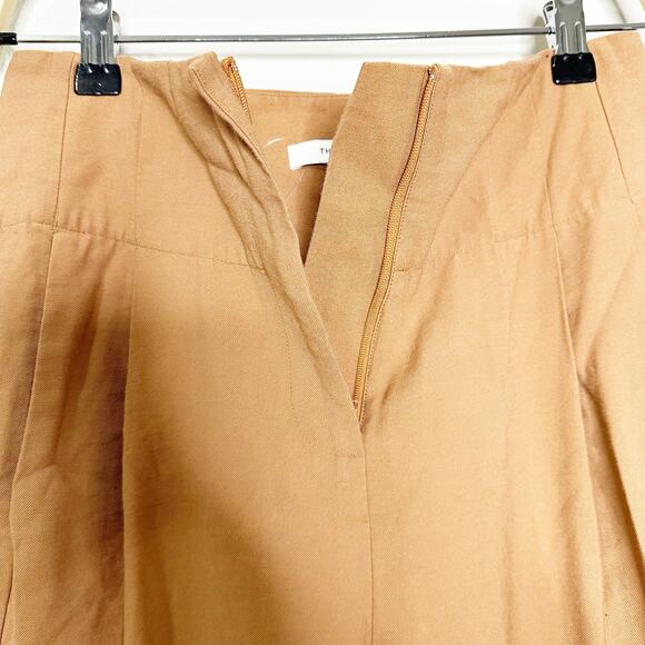The Sei Pleat Trouser Pants High Rise Straight Leg Chestnut Brown Size 2 - Picture 5 of 10